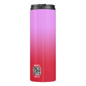 ミニマル赤薄紫グラデーション要素ロゴ タンブラー (裏面)