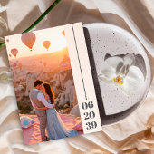 ミニマル赤面と開花はっきりしたスクリプ結婚トの写真 セーブザデート