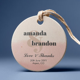 ミニマル赤面と開花はっきりしたスクリプ結婚ト フェイバータグ