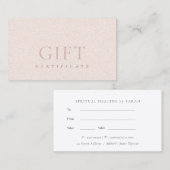 ミニマル赤面グリッター質贈答証書 名刺 (正面/裏面)