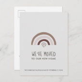 ミニマル赤面タウペレインボーニューホームムービング 案内ポストカード (正面/裏面)