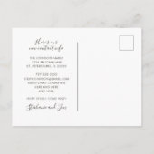 ミニマル赤面タウペレインボーニューホームムービング 案内ポストカード (裏面)