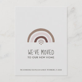 ミニマル赤面タウペレインボーニューホームムービング 案内ポストカード