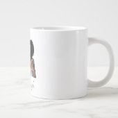 ミニマル赤面ハートマグ – あなたは十分 ジャンボコーヒーマグカップ (右)