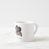 ミニマル赤面ハート – 十分 –  エスプレッソカップ (正面右)