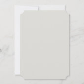 ミニマル赤面ピンクウォーター色ベビーシャワー 招待状 (裏面)