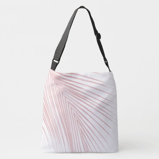 ミニマル赤面ピンクパームリーフドリーム#1 #tropical クロスボディバッグ (裏面)