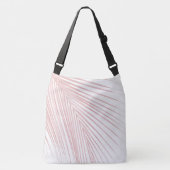 ミニマル赤面ピンクパームリーフドリーム#1 #tropical   クロスボディバッグ (正面)