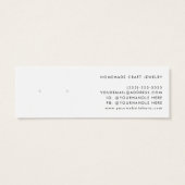 ミニマル赤面ピンクホワイトロゴイヤリングディスプレイ (裏面)