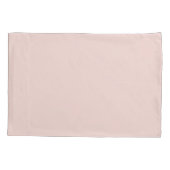 ミニマル赤面ピンク無地のプレインエレガントシック 枕カバー (裏面-左)