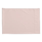 ミニマル赤面ピンク無地のプレインエレガントシック 枕カバー (裏面-右)