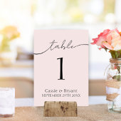 ミニマル赤面ピ結婚ンクのテーブル番号 テーブルナンバー