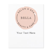 ミニマル赤面モダンサロンスパクーポンフライヤー