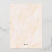 ミニマル赤面水の色メリークリスマスフォト 箔シーズンカード (裏面)