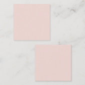 ミニマル赤面無地のピンクエレガント平野 ノートカード (正面/裏面)