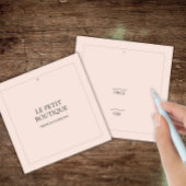 ミニマル赤面衣料品スクエアスイング価格ラベル