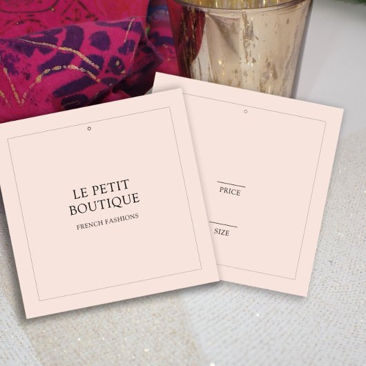 ミニマル赤面衣料品スクエアスイング価格ラベル