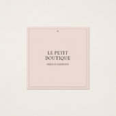 ミニマル赤面衣料品スクエアスイング価格ラベル (正面)