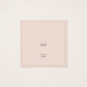 ミニマル赤面衣料品スクエアスイング価格ラベル (裏面)