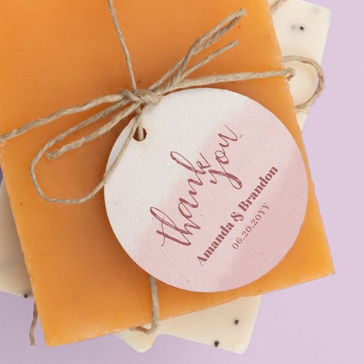 ミニマル赤面開花スはっきりしたクリッ結婚トありがとう フェイバータグ