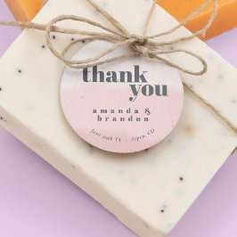 ミニマル赤面開花スはっきりしたクリッ結婚トありがとう フェイバータグ