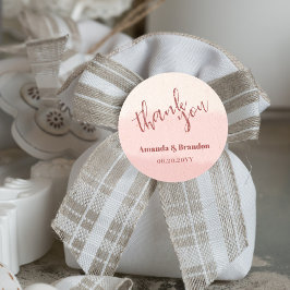 ミニマル赤面開花スはっきりしたクリッ結婚トありがとう ラウンドシール