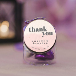 ミニマル赤面開花スはっきりしたクリッ結婚トありがとう ラウンドシール