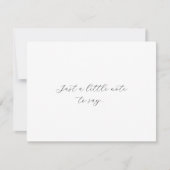 ミニマル超音波写真ベビー発表カード サンキューカード (正面)