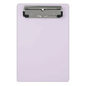 ミニマル軽薄紫無地の質素エレガントシック ミニクリップボード (正面)