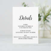 ミニマル退職詳細挿入カード エンクロージャーカード (スタンド正面)