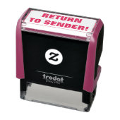 「ミニマル送信者に戻れ!」 ゴム印 セルフインキングスタンプ (商品)