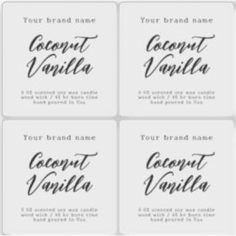 ミニマル透明シンプル包装キャンドル シール