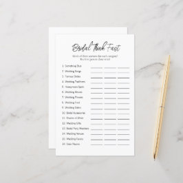 ミニマル速考え速ブライダルシャワー