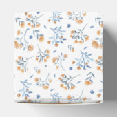 ミニマル野エレガント花ボホ赤ちゃんシャワー フェイバーボックス (上部)