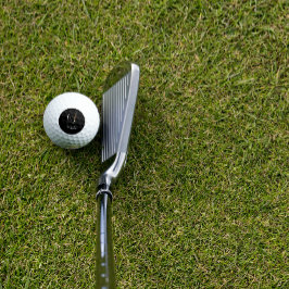 ミニマル野花モノグラムNブラック ゴルフボール