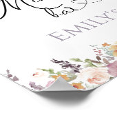 ミニマル野草花ミモザバー徴候 ポスター (角)