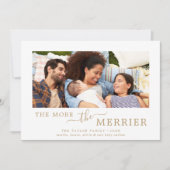 ミニマル金ゴールドが出メリー来する シーズンカード (正面)