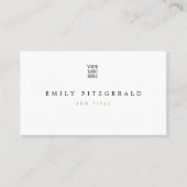 ミニマル金ゴールドとブラックタイポグラフィ/あなたのロゴ 名刺 (正面)