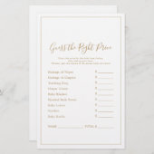 ミニマル金ゴールドは正しい価格ゲームを推測 (正面/裏面)