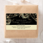 ミニマル金ゴールドエレガント体モダンバター ラベル (インサイチュ)