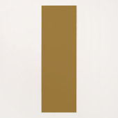 ミニマル金ゴールドエレガント洗練ルクスモノグラム ヨガマット (裏面)