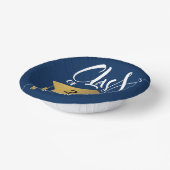 ミニマル金ゴールドグラッドキャップスタイリッシュ卒業パーティー ペーパーボウル (傾斜あり)