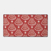 ミニマル金ゴールドグリッタークリスマスツリー デスクマット (正面)