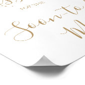 ミニマル金ゴールドゲームのキスを推測 ポスター (角)