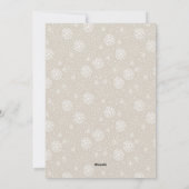 ミニマル金ゴールドスクリプトフォトメリークリスマス シーズンカード (裏面)