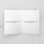 ミニマル金ゴールドスクリプト写真彼の誓いのカード カード (内部)