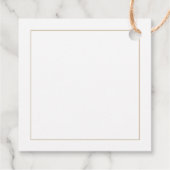 ミニマル金ゴールドタイポグラフィありがとう フェイバータグ (裏面)