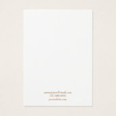 ミニマル金ゴールドタイポグラフィホワイトイヤリング (裏面)