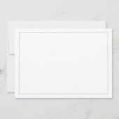 ミニマル金ゴールドタイポグラフィ水平ブライダルシャワー 招待状 (裏面)