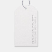 ミニマル金ゴールドデザイナ抽象芸術レターヘッドデザイン ギフトタグ (裏面)